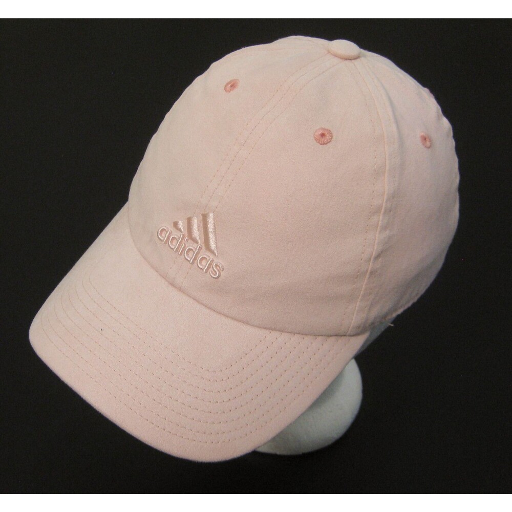 ADIDAS Women's Pink Logo Baseball Cap Hat (Adult Adjustable Strapback) Climalite